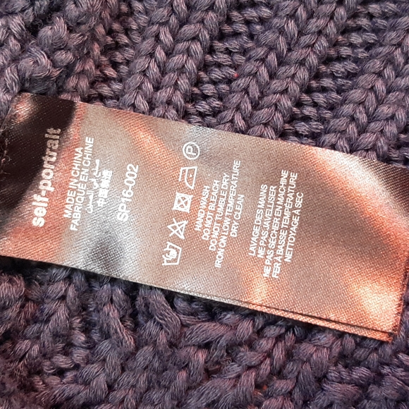 Self-portrait Cable knit sweater - Picture 4 of 4